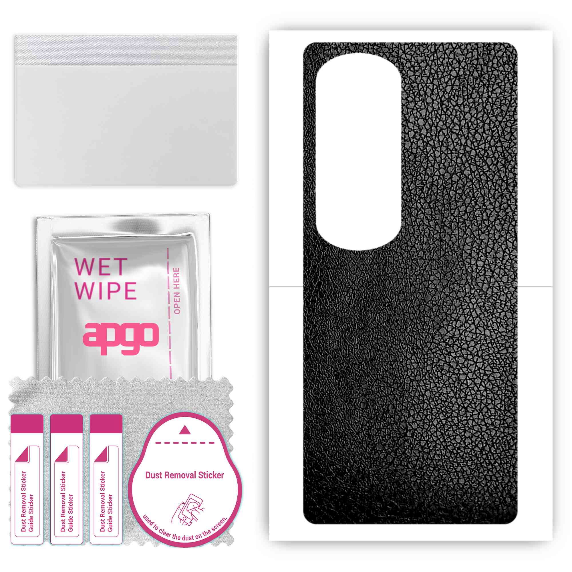 apgo Protective Skin Sticker for the back compatible with Honor 80 Pro, Wrap Film, Foil, Vinyl - Pattern Black Leather
apgo Protective Skin Sticker for the back compatible with Honor 80 Pro, Wrap Film, Foil, Vinyl - Pattern Black Leather