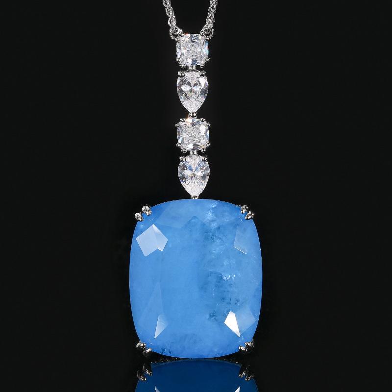 Jewelry Pendant Necklace Jewelry Emerald Paraiba Color Treasure European and American retro women s goods
Jewelry Pendant Necklace Jewelry Emerald Paraiba Color Treasure European and American retro women s goods