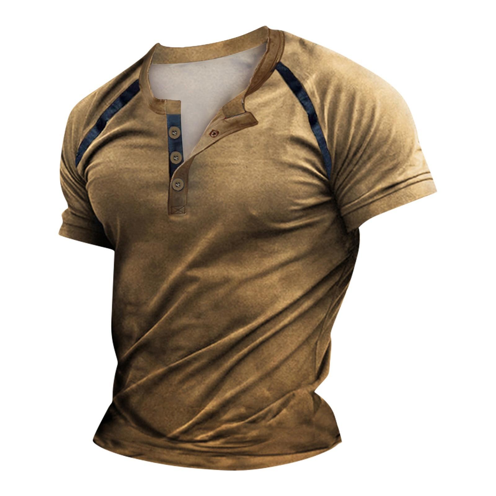 Летняя футболка с контрастными пуговицами и короткими рукавами, повседневный топ для езды на велосипеде и пешего туризма XL коричневый
Летняя футболка с контрастными пуговицами и короткими рукавами, повседневный топ для езды на велосипеде и пешего туризма XL коричневый