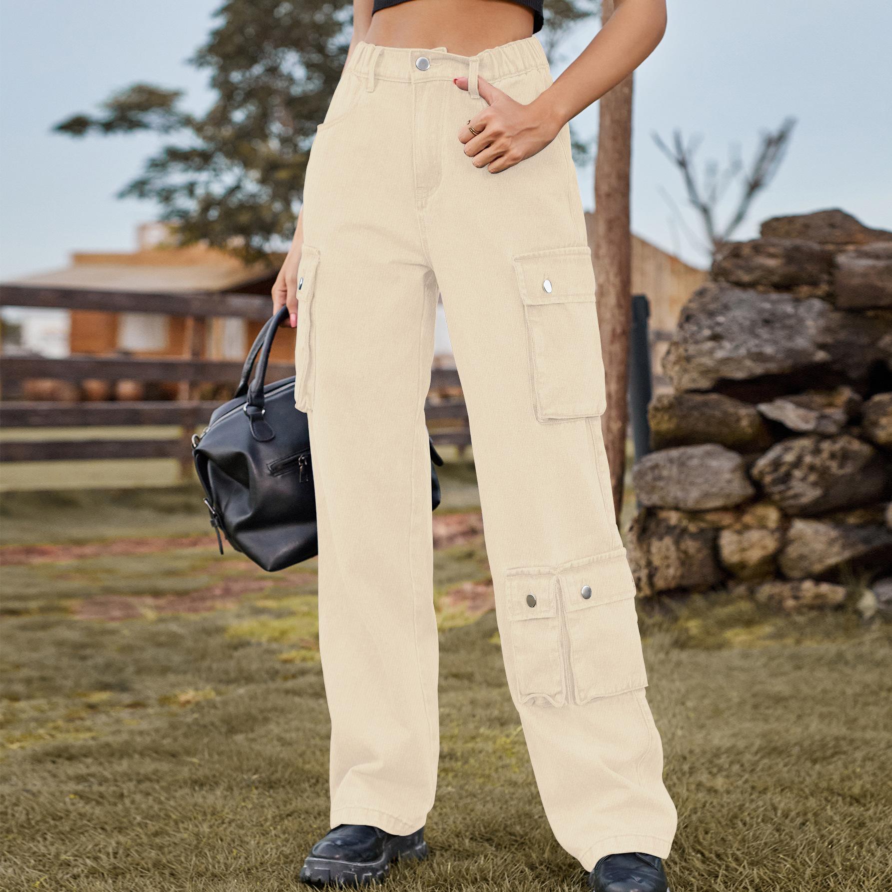 YYFS женские модные джинсовые повседневные брюки с несколькими карманами, брюки и капри XXL хаки
YYFS женские модные джинсовые повседневные брюки с несколькими карманами, брюки и капри XXL хаки