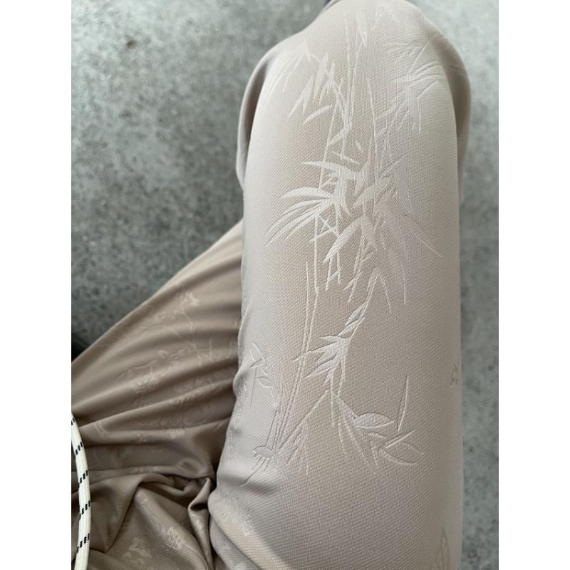 Jacquard butterfly pants satin embossed temperament casual pants summer thin loose cool floor pants One size хаки
Jacquard butterfly pants satin embossed temperament casual pants summer thin loose cool floor pants One size хаки