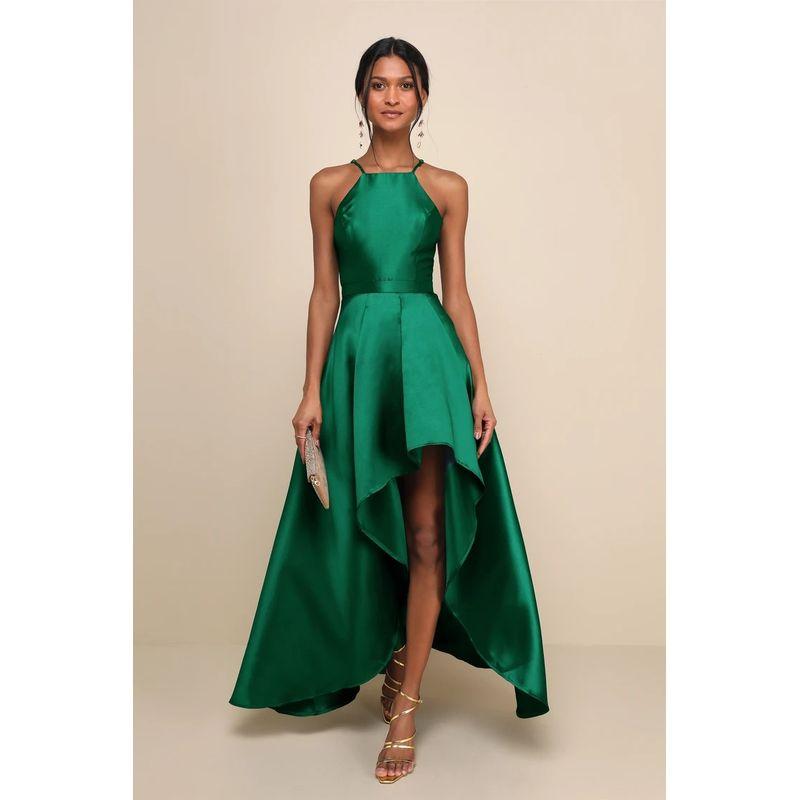 Foreign Trade Lu Banquet Party High Quality Sling Slimming Sleeveless Green White Personality Fashion Trailing Dress Green M
Foreign Trade Lu Banquet Party High Quality Sling Slimming Sleeveless Green White Personality Fashion Trailing Dress Green M