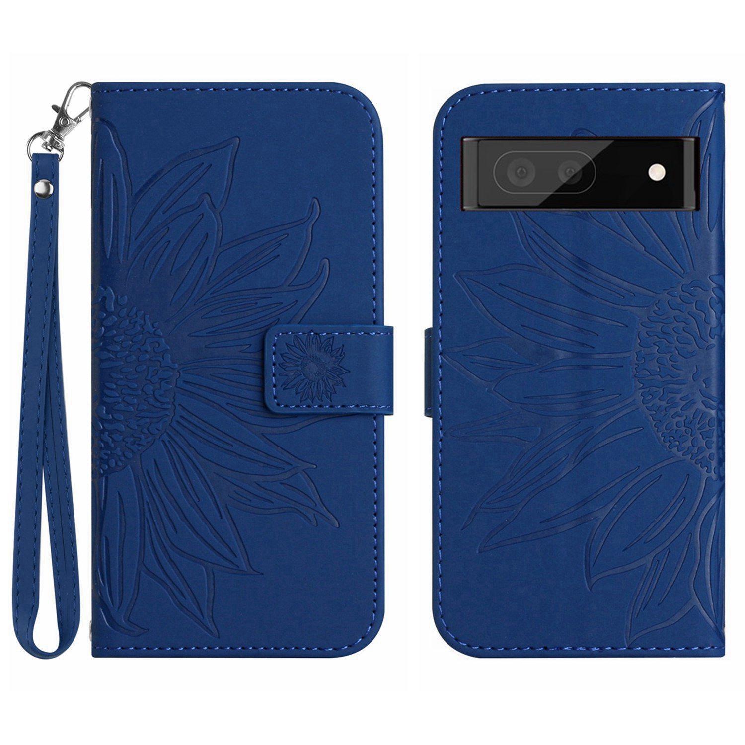 HT04 Phone Case for Google Pixel 7a PU Leather Cover Sunflower Pattern Wallet Phone Shell with Strap Sapphire
HT04 Phone Case for Google Pixel 7a PU Leather Cover Sunflower Pattern Wallet Phone Shell with Strap Sapphire