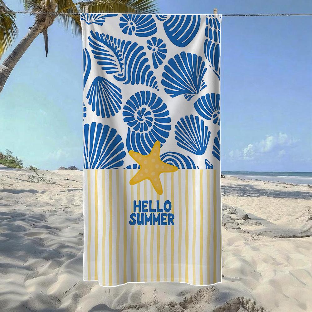 Seashell & Starfish Coastal Beach Towel,Soft Quick-Drying,Perfect For Portable Outdoor Travel,Swimming, Camping And Summer Beach W40*H60(CM)
Seashell & Starfish Coastal Beach Towel,Soft Quick-Drying,Perfect For Portable Outdoor Travel,Swimming, Camping And Summer Beach W40*H60(CM)