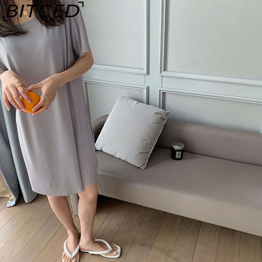 BITCED Summer Cooling Maxi Dress for Women Homewear Mid-Length Solid Colour Oversized Casual Nightdress Suitable for Daywear One size світло-сірого кольору
BITCED Summer Cooling Maxi Dress for Women Homewear Mid-Length Solid Colour Oversized Casual Nightdress Suitable for Daywear One size світло-сірого кольору
