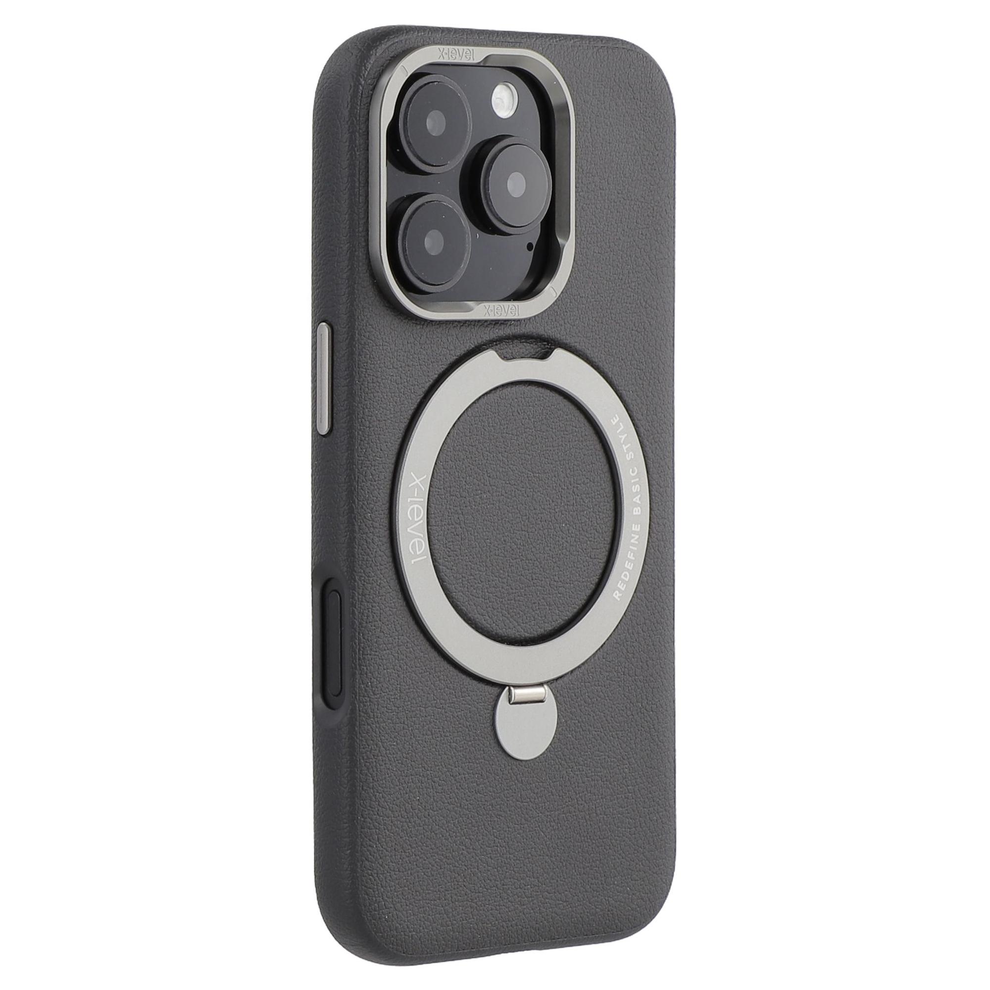 Чехол X-LEVEL для iPhone 16 Pro Max с магнитной подставкой, задняя крышка из поликарбоната и полиуретана Black
Чехол X-LEVEL для iPhone 16 Pro Max с магнитной подставкой, задняя крышка из поликарбоната и полиуретана Black