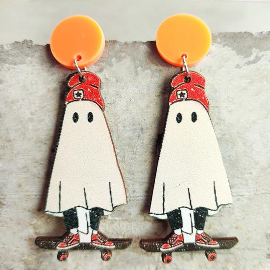 Yousheng 1 Pair Lovely Earrings Eye-catching Geometric Vintage Cartoon Design Comfortable to Wear Pumpkin Shape Fun Earrings for Party
Yousheng 1 Pair Lovely Earrings Eye-catching Geometric Vintage Cartoon Design Comfortable to Wear Pumpkin Shape Fun Earrings for Party