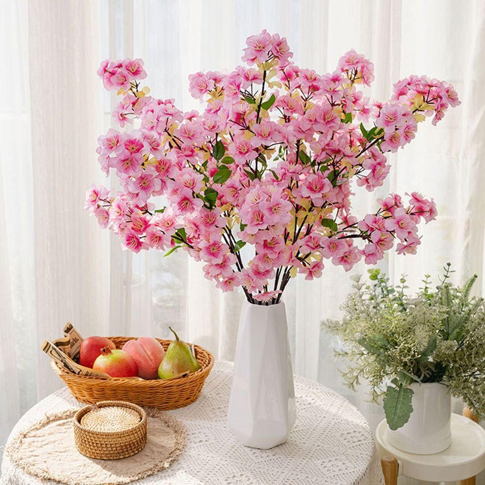 Elegant Artificial Peach Blossom Branch Real Touch Fake Flower Silk Cherry Blossom Wedding Decor рожевий
Elegant Artificial Peach Blossom Branch Real Touch Fake Flower Silk Cherry Blossom Wedding Decor рожевий