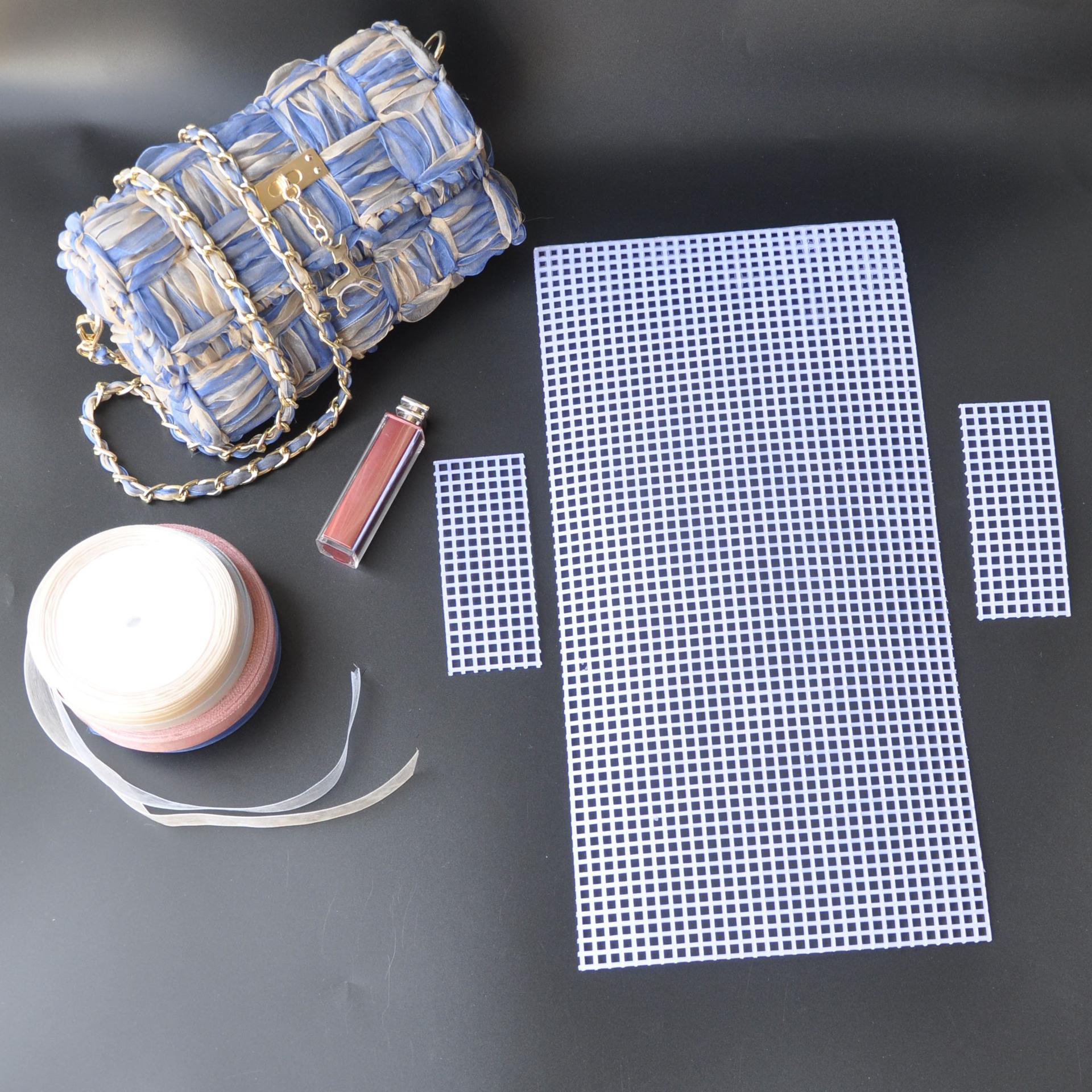 Plastic Mesh Cloth DIY Handcraft Latch Hook Women Bag Weaving Material Sheets Grid Hook Crafts Handbag Making Sewing Accessories
Plastic Mesh Cloth DIY Handcraft Latch Hook Women Bag Weaving Material Sheets Grid Hook Crafts Handbag Making Sewing Accessories