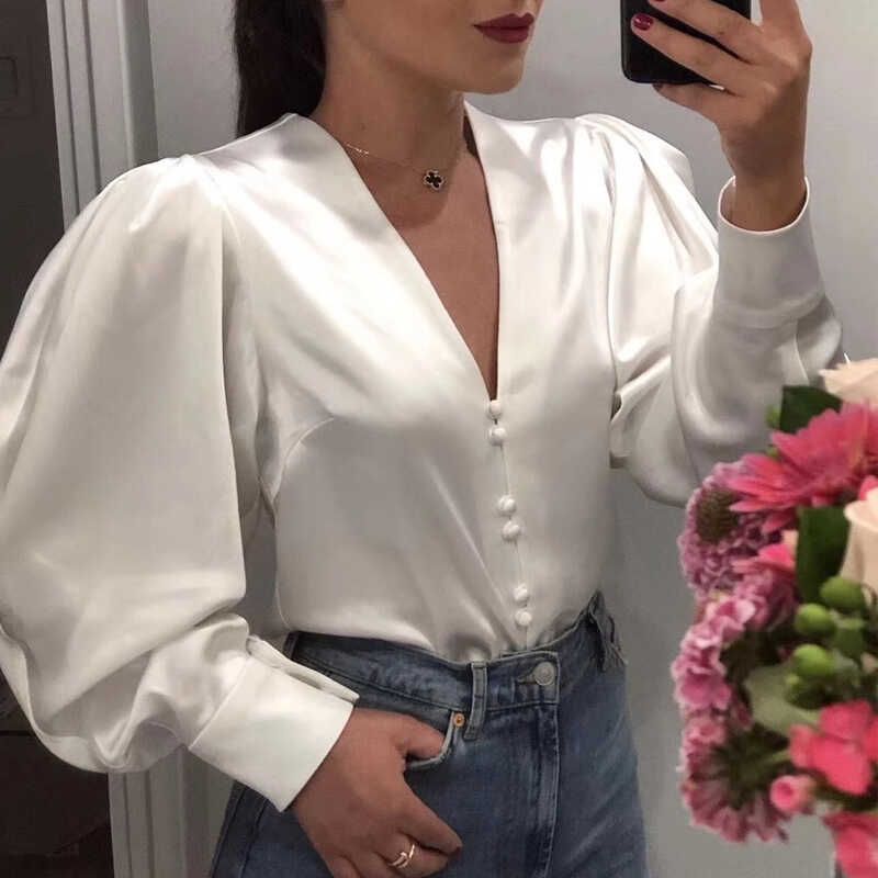 Французская рубашка нишевого дизайна, летняя новинка, нарядный белый сатин, слегка зрелый топ с V-образным вырезом и рукавами-буфами White deep V Neck white shirt L
Французская рубашка нишевого дизайна, летняя новинка, нарядный белый сатин, слегка зрелый топ с V-образным вырезом и рукавами-буфами White deep V Neck white shirt L
