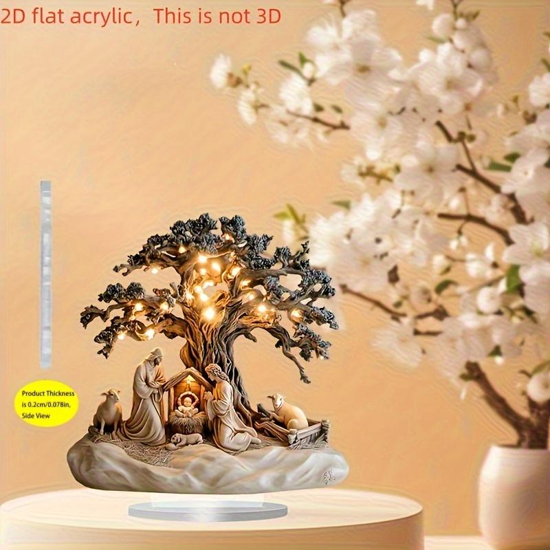 2D Flat Nativity Sceney Acrlic Tabletop Decoration, Shepherds and Lamb, Suitable for wall decoration, porch, room, villa, accents Home, Hallway, or 15*15cm
2D Flat Nativity Sceney Acrlic Tabletop Decoration, Shepherds and Lamb, Suitable for wall decoration, porch, room, villa, accents Home, Hallway, or 15*15cm