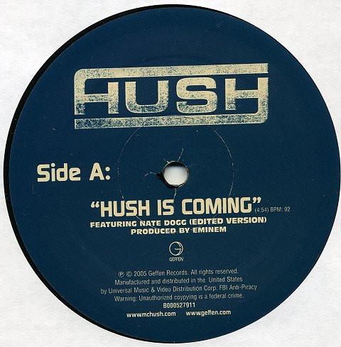 12inch Record HUSH - Hush Is Coming / Let It Breathe / R GEFR114791PROMO Geffen Records 2005 US Rap & Hip-Hop/R&B Used
12inch Record HUSH - Hush Is Coming / Let It Breathe / R GEFR114791PROMO Geffen Records 2005 US Rap & Hip-Hop/R&B Used