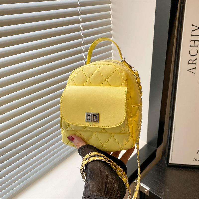 Premium sense rhombus portable backpack bag women s new fashionable versatile solid color portable shoulder backpack жёлтый
Premium sense rhombus portable backpack bag women s new fashionable versatile solid color portable shoulder backpack жёлтый