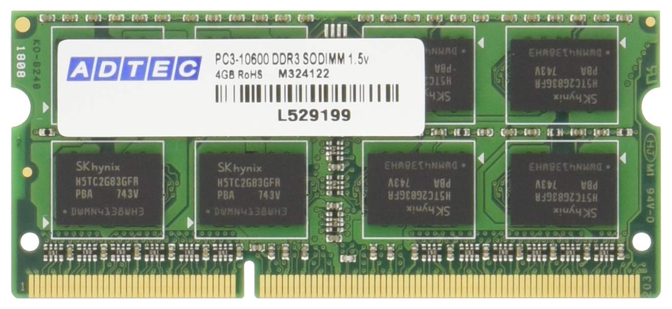Набір дисків Adtech DDR3 4 ГБ x 2, 6-річна гарантія Ноутбук, сумісний з JEDEC 1066/PC3-8500 SO-DIMM ADS8500N-4GW
Набір дисків Adtech DDR3 4 ГБ x 2, 6-річна гарантія Ноутбук, сумісний з JEDEC 1066/PC3-8500 SO-DIMM ADS8500N-4GW