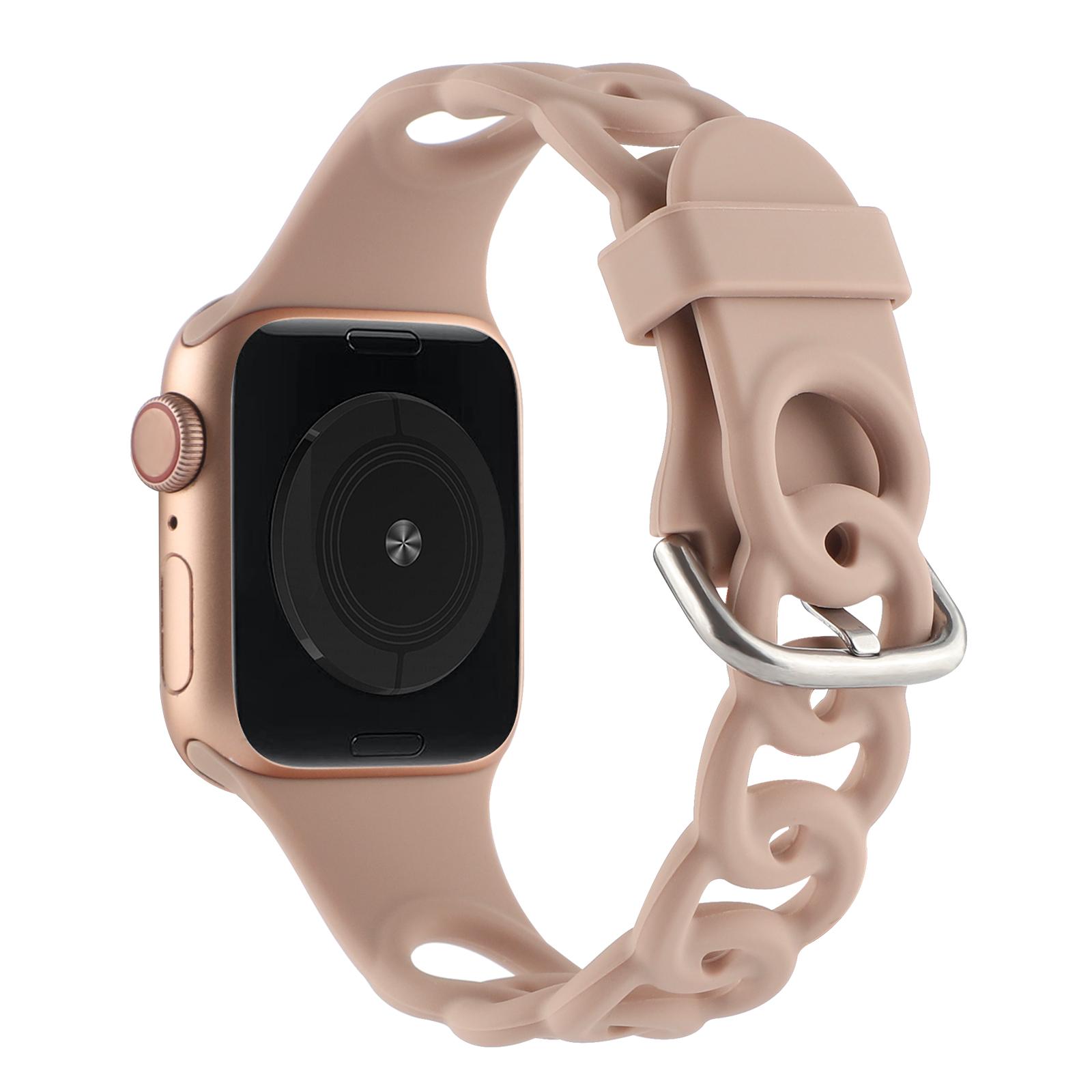 Watch Strap for Apple Watch Series 10 42mm/9 8 7 41mm/SE (2023) SE (2022) SE 6 5 4 40mm/3 2 1 38mm Donut Hollow Silicone Watch Band Pink
Watch Strap for Apple Watch Series 10 42mm/9 8 7 41mm/SE (2023) SE (2022) SE 6 5 4 40mm/3 2 1 38mm Donut Hollow Silicone Watch Band Pink