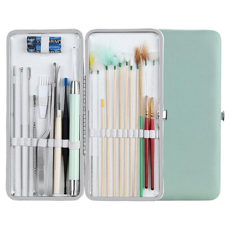 23PCS Ear Pick Tools Set PU Bag Ear Canal Cleaning Massager Feather Stick Ear Wax Pickers Wax Remover Cleaner Ear Spoons
23PCS Ear Pick Tools Set PU Bag Ear Canal Cleaning Massager Feather Stick Ear Wax Pickers Wax Remover Cleaner Ear Spoons