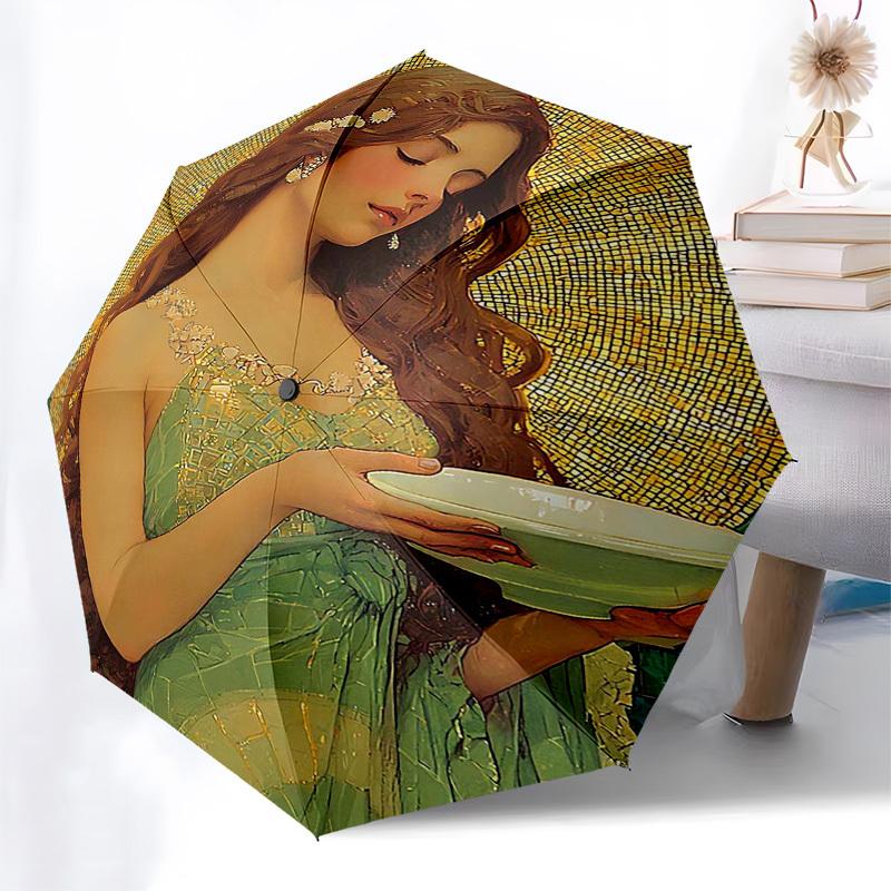 1pc Golden Halo Automatic Opening/Closing Umbrella, Elegant Design with Floral Print, Perfect for Fans, Travelers, Daily Use, and Festive Gifts!V091
1pc Golden Halo Automatic Opening/Closing Umbrella, Elegant Design with Floral Print, Perfect for Fans, Travelers, Daily Use, and Festive Gifts!V091