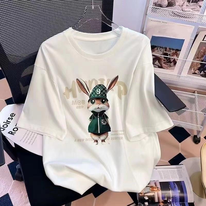 2024 Жіноча футболка з чистої бавовни вільного крою з коротким рукавом - Модний та стильний літній топ M: 95-110 jin
2024 Жіноча футболка з чистої бавовни вільного крою з коротким рукавом - Модний та стильний літній топ M: 95-110 jin