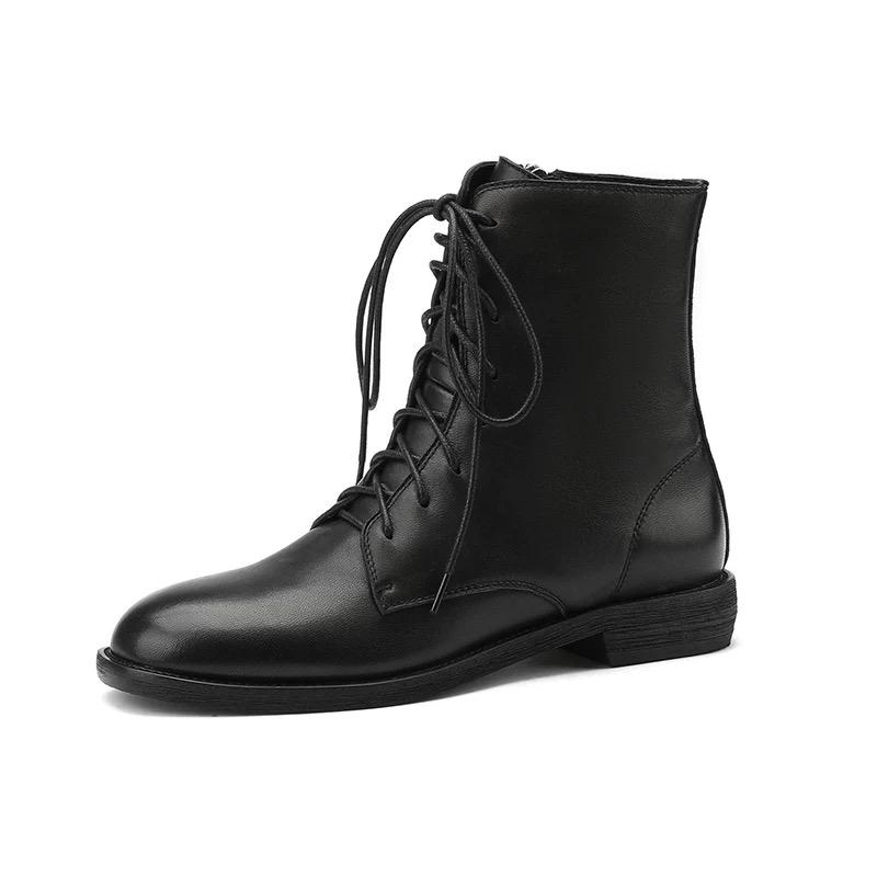New Ladies Uniform Leather Boots Black Versatile Women S Causal Ankle Boots School Performance Woman Fashion Boots Simple 37
New Ladies Uniform Leather Boots Black Versatile Women S Causal Ankle Boots School Performance Woman Fashion Boots Simple 37