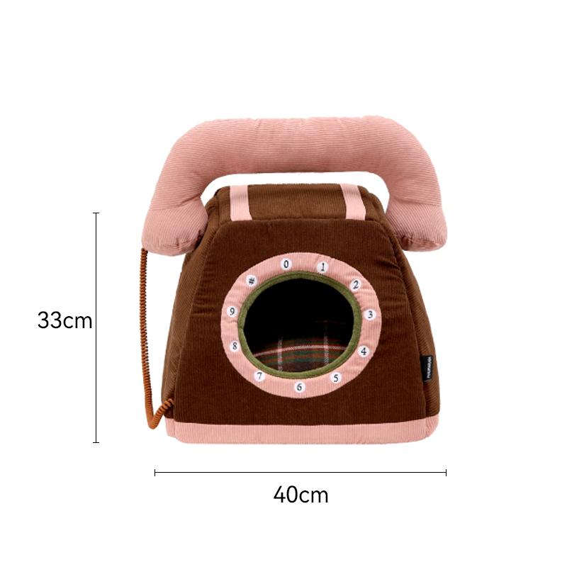 Vintage Telephone Cat House Winter Warm Closed Cave Bed Removable Washable Cotton PP Filling Pet Bed рожевий
Vintage Telephone Cat House Winter Warm Closed Cave Bed Removable Washable Cotton PP Filling Pet Bed рожевий