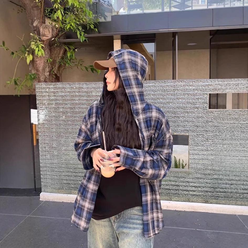 2025 Women s Plaid Long Sleeve Retro Shirt - Korean Style, Spring/Summer, Casual, Loose Fit, Couple s Plus Size XL
2025 Women s Plaid Long Sleeve Retro Shirt - Korean Style, Spring/Summer, Casual, Loose Fit, Couple s Plus Size XL