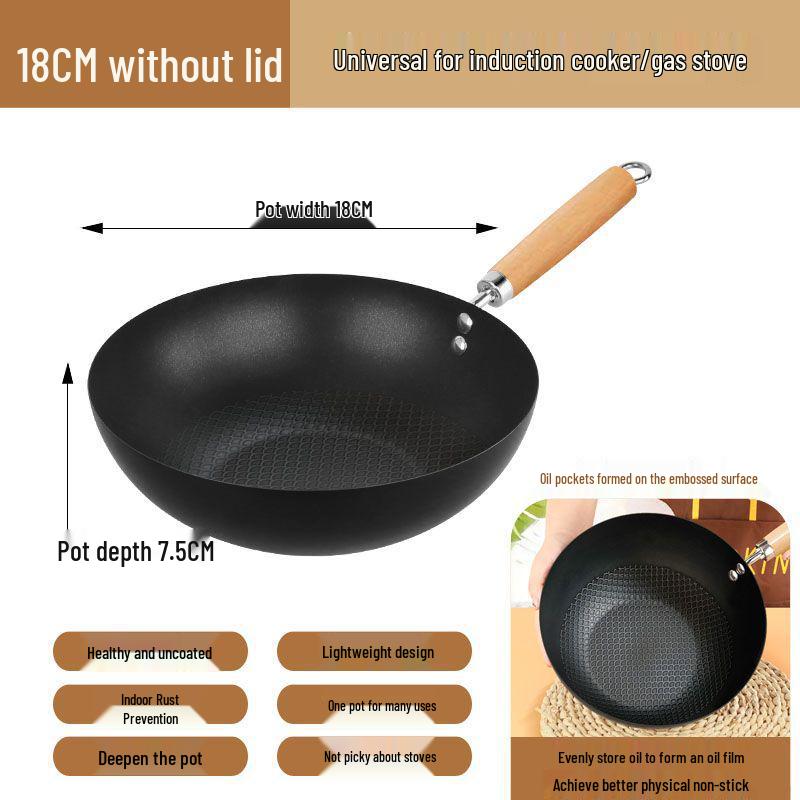 Titanium Gold Non-Stick Mini Wok Flat-Bottom Stir-Fry Pan & Soup Pot Default
Titanium Gold Non-Stick Mini Wok Flat-Bottom Stir-Fry Pan & Soup Pot Default