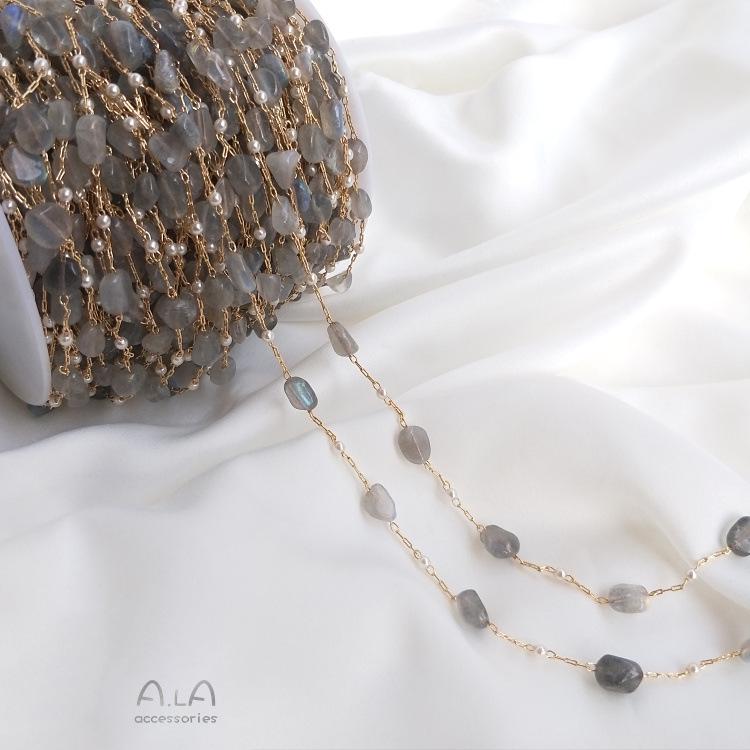 Корейская цепочка ручной работы с сохранением цвета, заполненная 14-каратным золотом, с прямоугольными бусинами из клубничного кварца, лабрадорита и аметиста для браслетов DIY
Корейская цепочка ручной работы с сохранением цвета, заполненная 14-каратным золотом, с прямоугольными бусинами из клубничного кварца, лабрадорита и аметиста для браслетов DIY