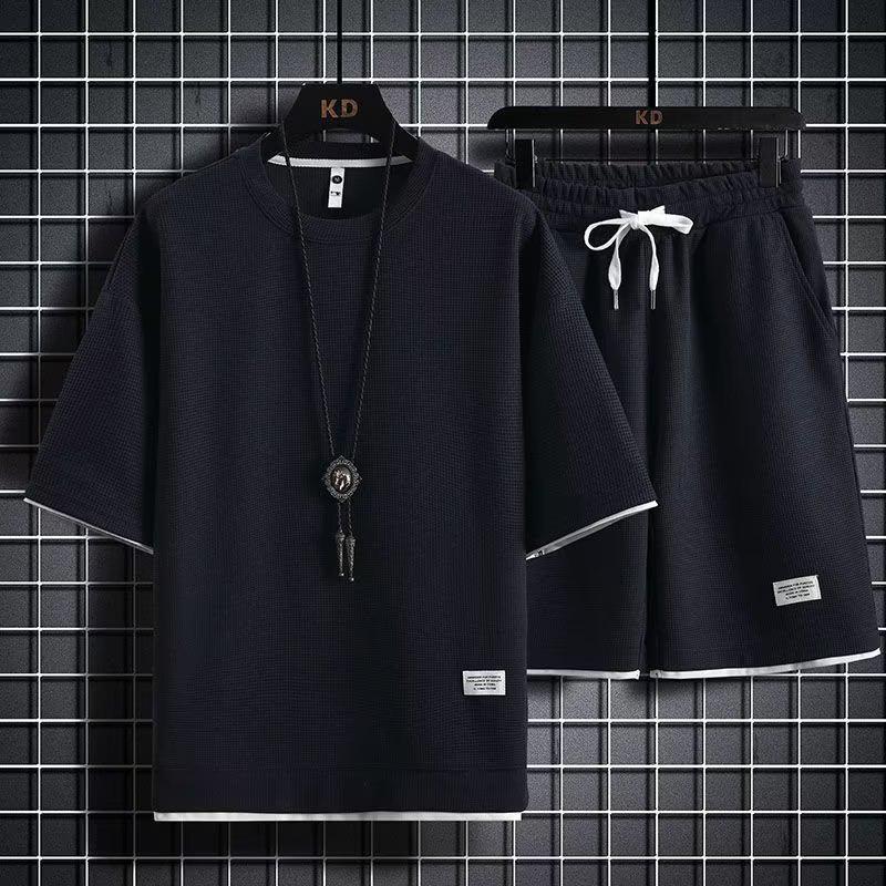 Мужской летний спортивный комплект из вафельной вязки: Модные свободные шорты и топ с короткими рукавами 4XL (80-85 kg)
Мужской летний спортивный комплект из вафельной вязки: Модные свободные шорты и топ с короткими рукавами 4XL (80-85 kg)