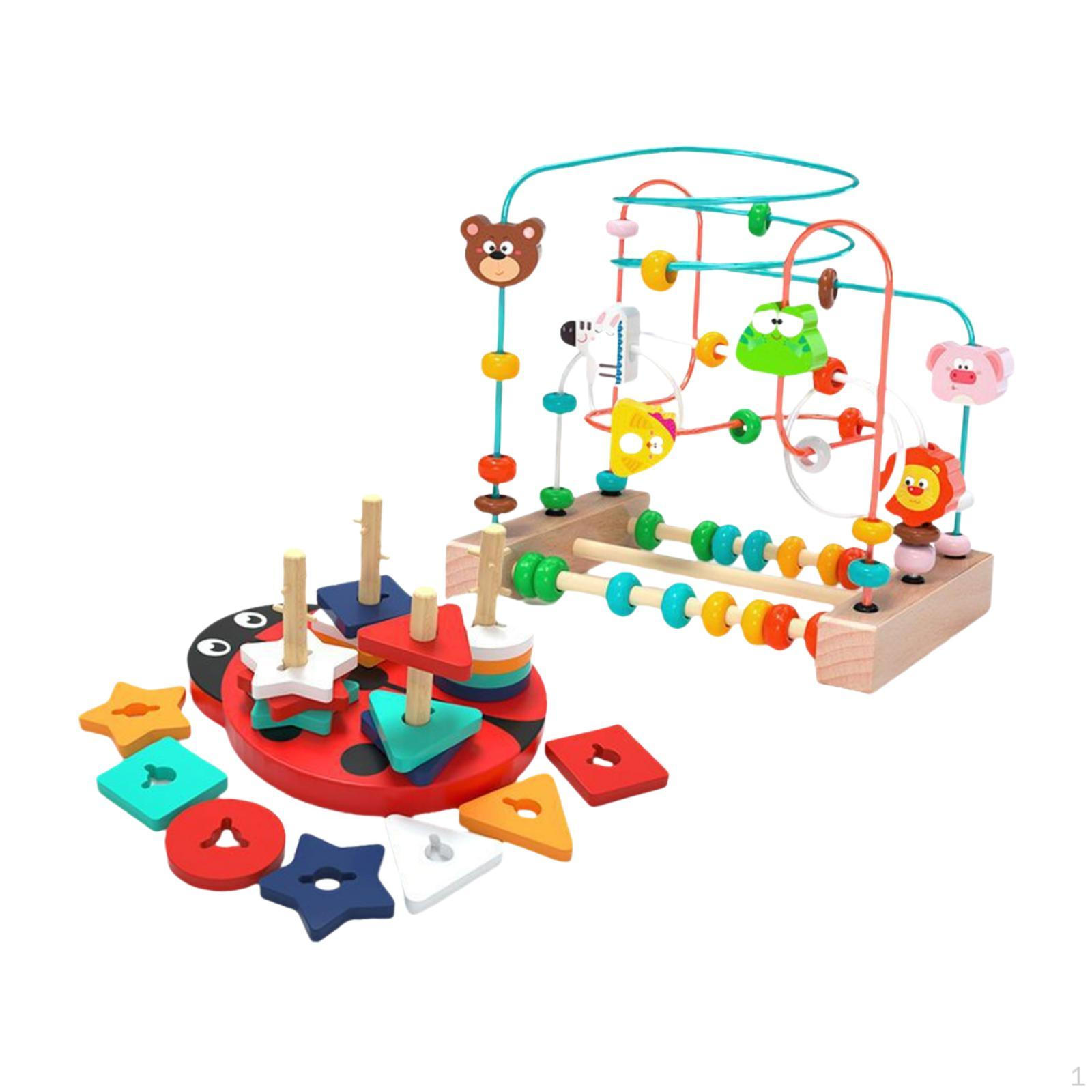 Набор игрушек-роллеров с бусинами в виде животных для развития навыков у детей stacking board
Набор игрушек-роллеров с бусинами в виде животных для развития навыков у детей stacking board