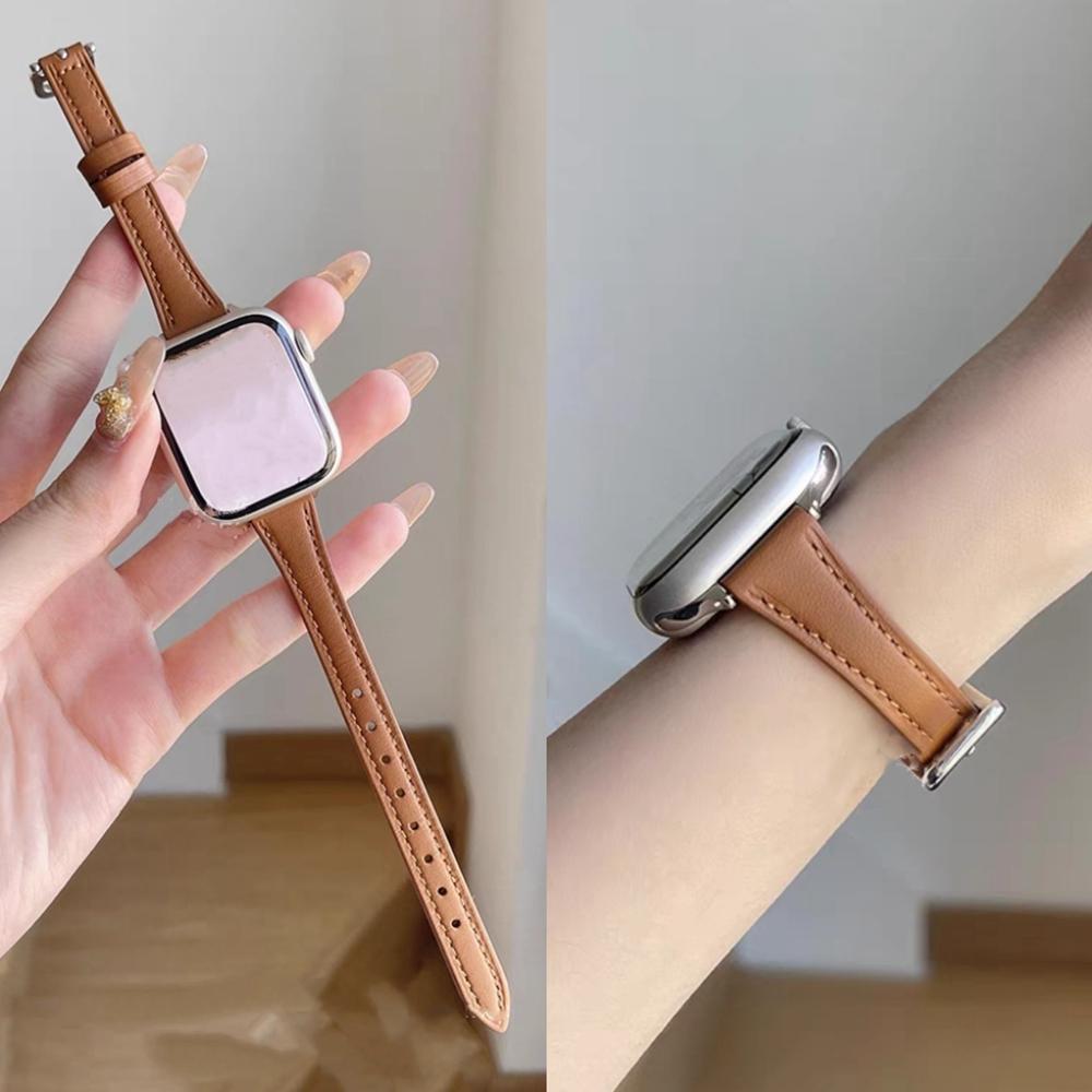 Thin Leather loop metal link For Apple Watch band women Series Ultra 11/10/9/8/7/6 38mm 40mm 41mm 42mm 44mm 45mm 46mm Strap S10 S11 46MM коричневий
Thin Leather loop metal link For Apple Watch band women Series Ultra 11/10/9/8/7/6 38mm 40mm 41mm 42mm 44mm 45mm 46mm Strap S10 S11 46MM коричневий