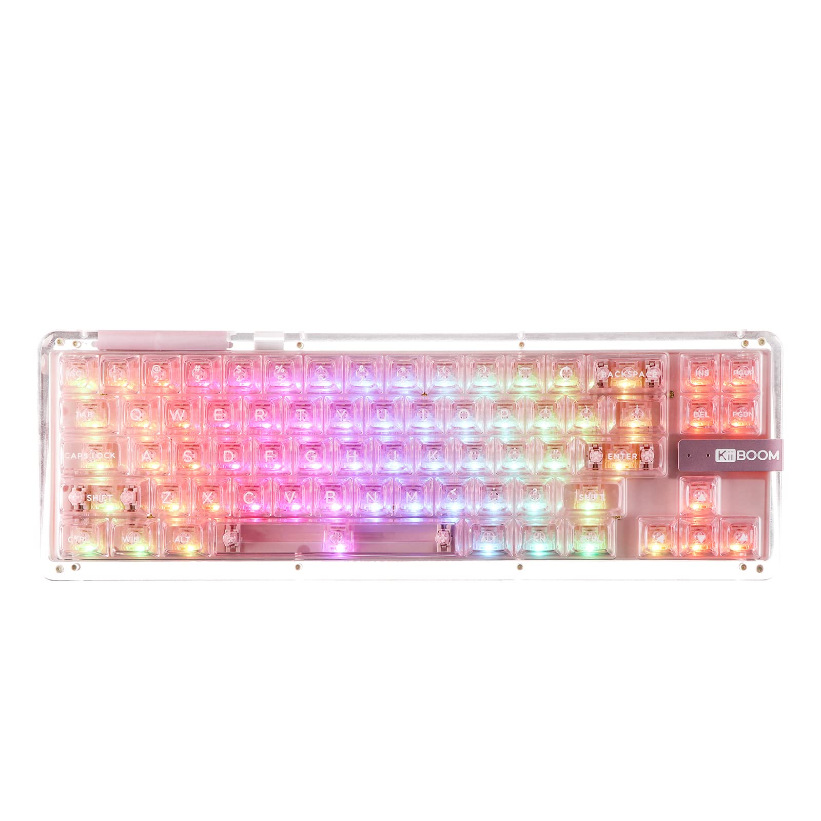 KiiBoom Phantom 68 Gaming Keyboard Hot Swappable Crystal Gasket Mount Mechanical Keyboard Wired Wireless NKRO South Facing RGB 4000mAh for 65%
KiiBoom Phantom 68 Gaming Keyboard Hot Swappable Crystal Gasket Mount Mechanical Keyboard Wired Wireless NKRO South Facing RGB 4000mAh for 65%