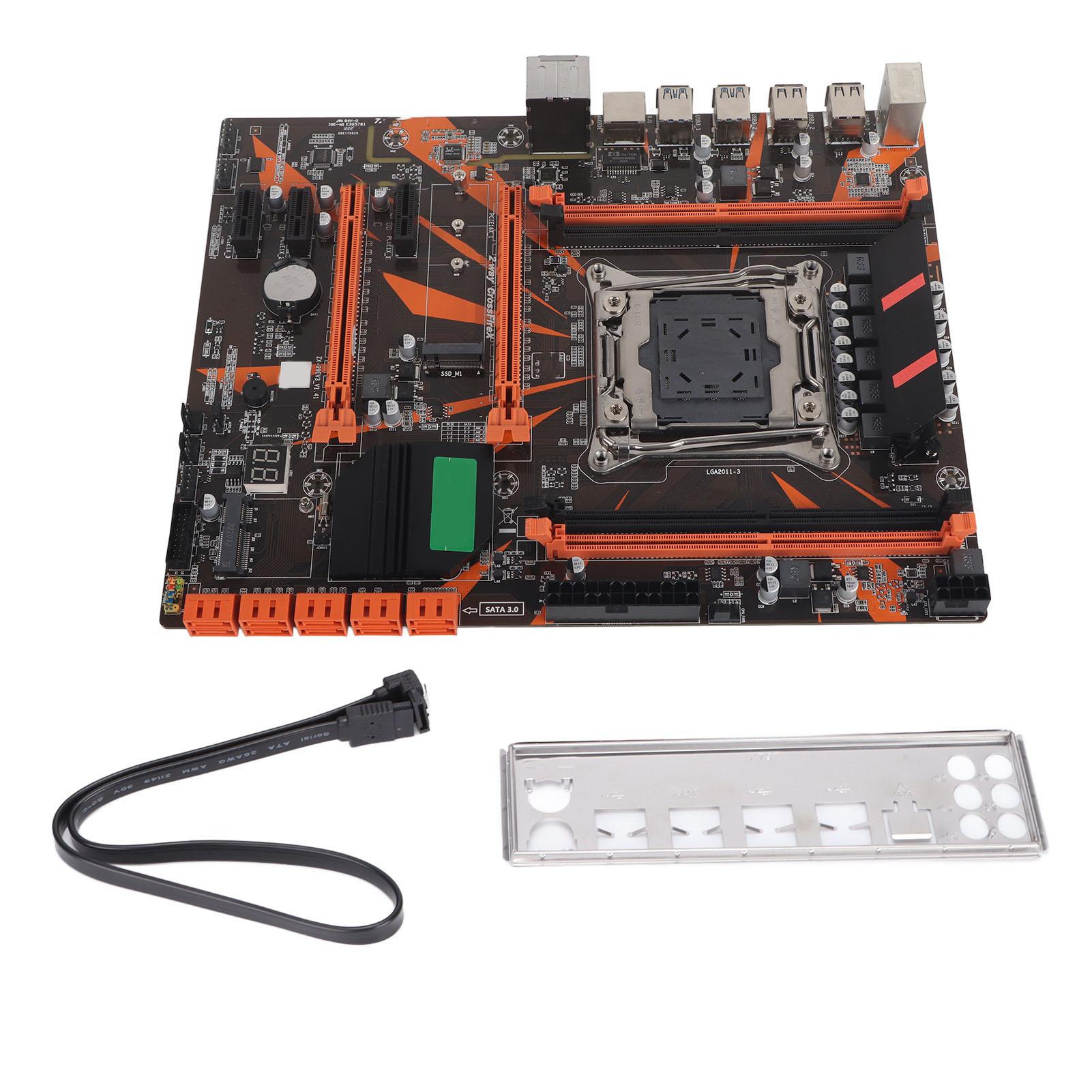 PC Motherboard 4 Channel DDR4 LGA2011‑3 SATA PCI‑E M.2 Slot High Speed Desktop Computer Motherboard
PC Motherboard 4 Channel DDR4 LGA2011‑3 SATA PCI‑E M.2 Slot High Speed Desktop Computer Motherboard