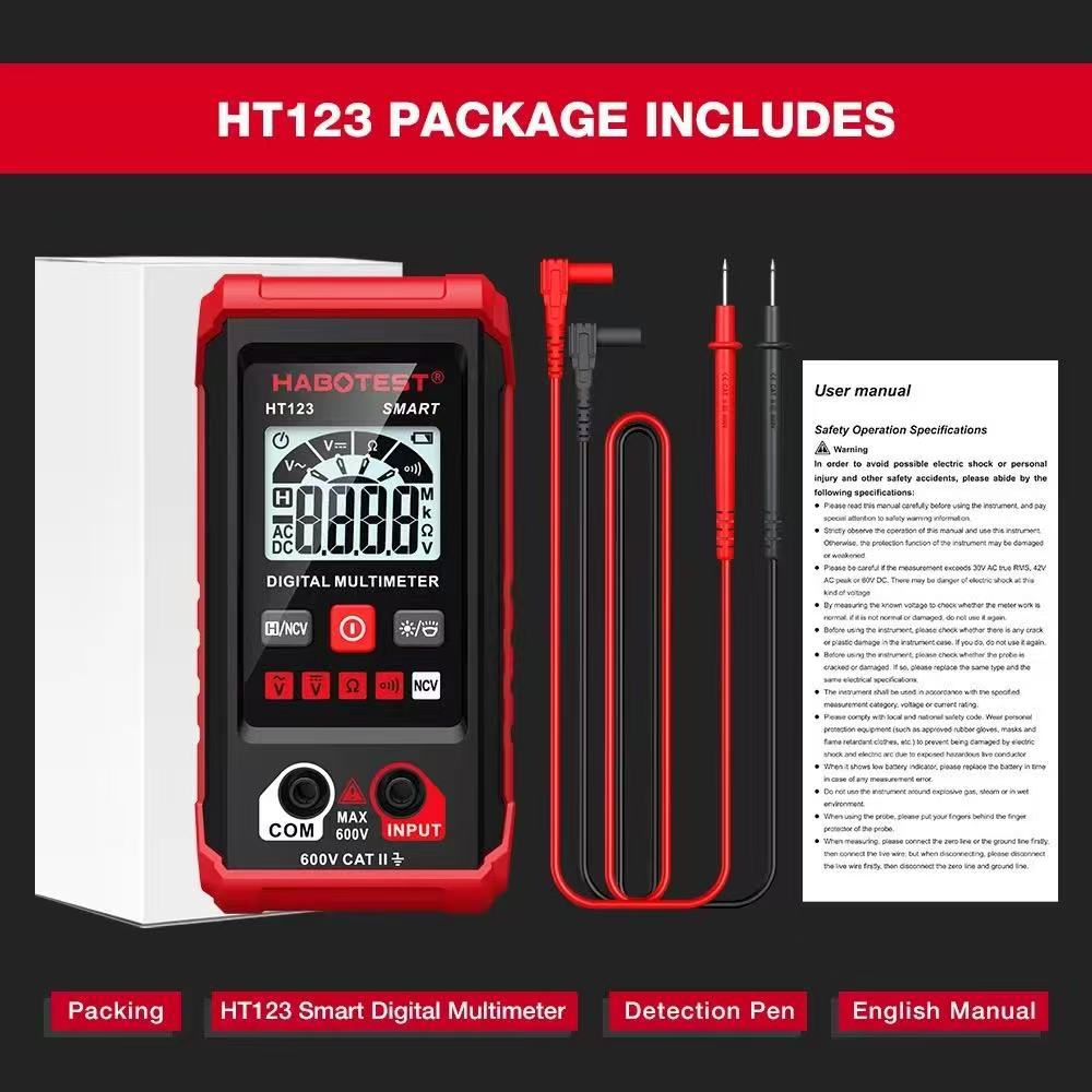 Portable Digital Multimeters High Precision Multimeters Professional Digital Voltage Resistance Tester Electrician Repair Tools
Portable Digital Multimeters High Precision Multimeters Professional Digital Voltage Resistance Tester Electrician Repair Tools