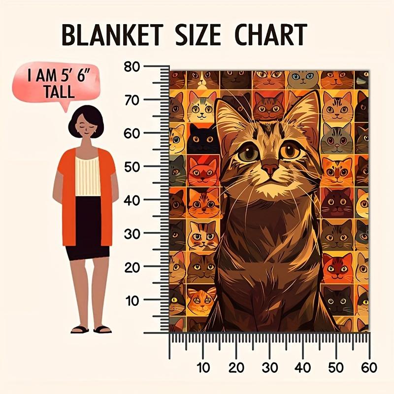 Cozy Cat Print Fleece Blanket: Perfect for All Seasons - Available in Queen, King, and Twin Sizes 130x150cm
Cozy Cat Print Fleece Blanket: Perfect for All Seasons - Available in Queen, King, and Twin Sizes 130x150cm