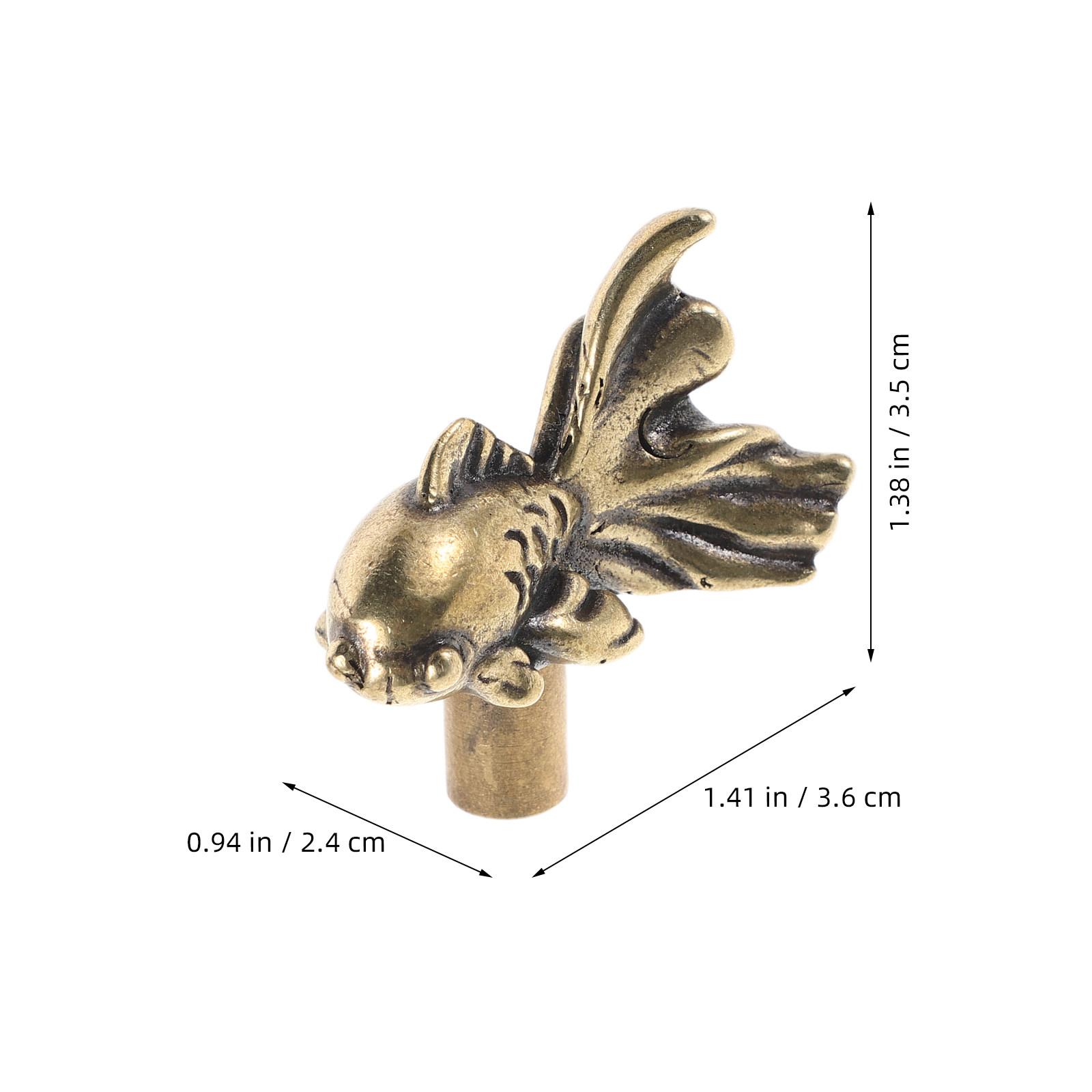 2Pcs Brass Fish Drawer Pulls Comfort Grip Design Easy Installation for Cabinet Cupboard Dresser Renovation Projects
2Pcs Brass Fish Drawer Pulls Comfort Grip Design Easy Installation for Cabinet Cupboard Dresser Renovation Projects