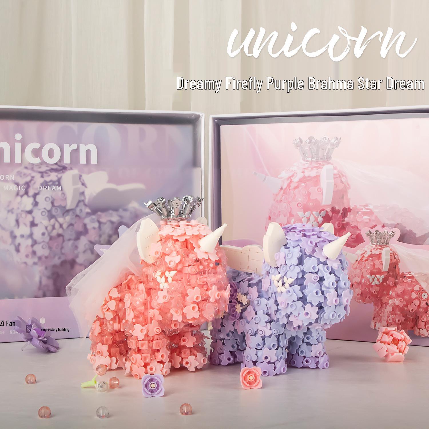 Moonlight Society Unicorn Building Blocks Educational Toy Set - Dreamy Floral Ornaments for Girls Holiday Gifts
Moonlight Society Unicorn Building Blocks Educational Toy Set - Dreamy Floral Ornaments for Girls Holiday Gifts