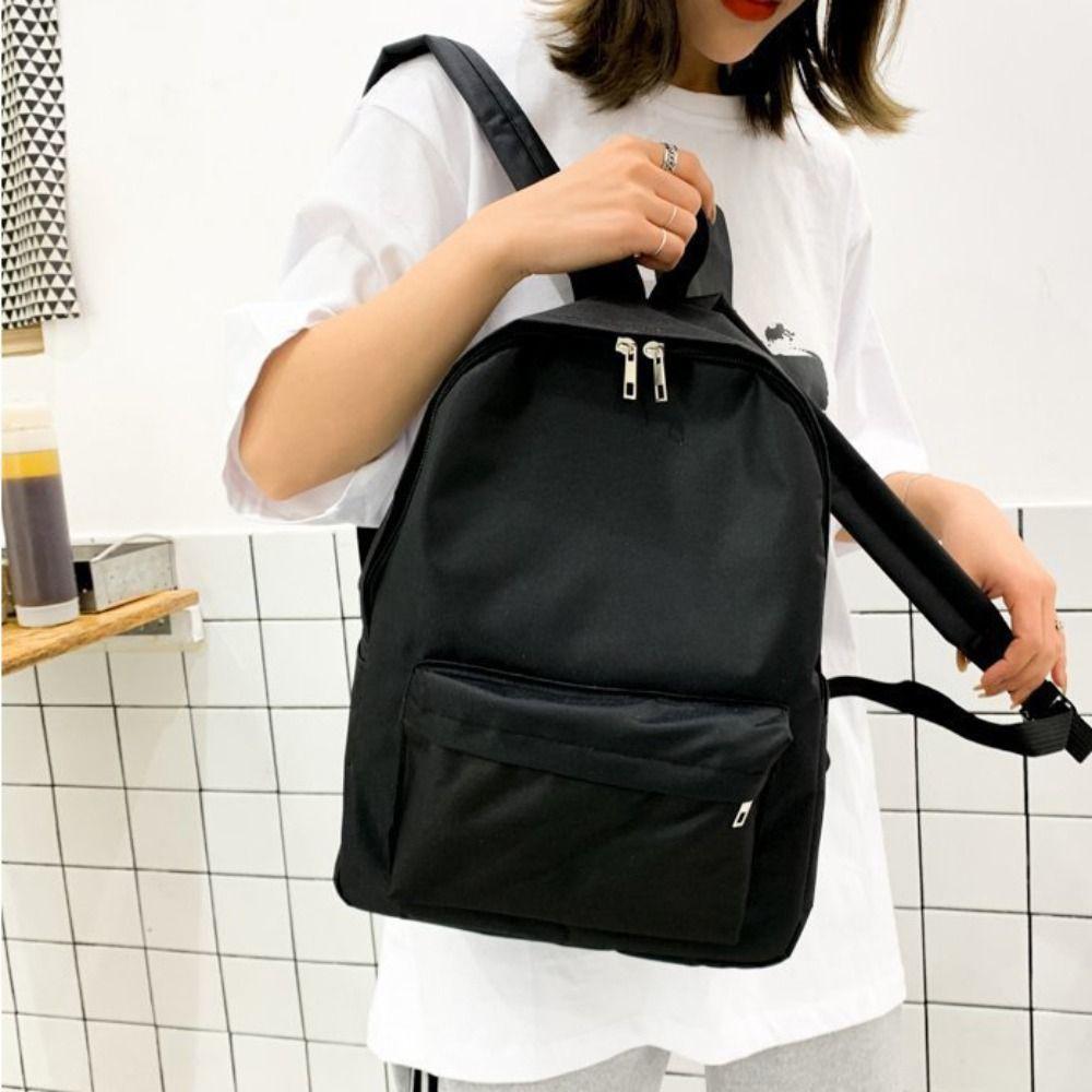 Модный однотонный рюкзак Подарки Школьный рюкзак Большая вместимость Сумки для книг Дорожный рюкзак Простые школьные сумки Подростки