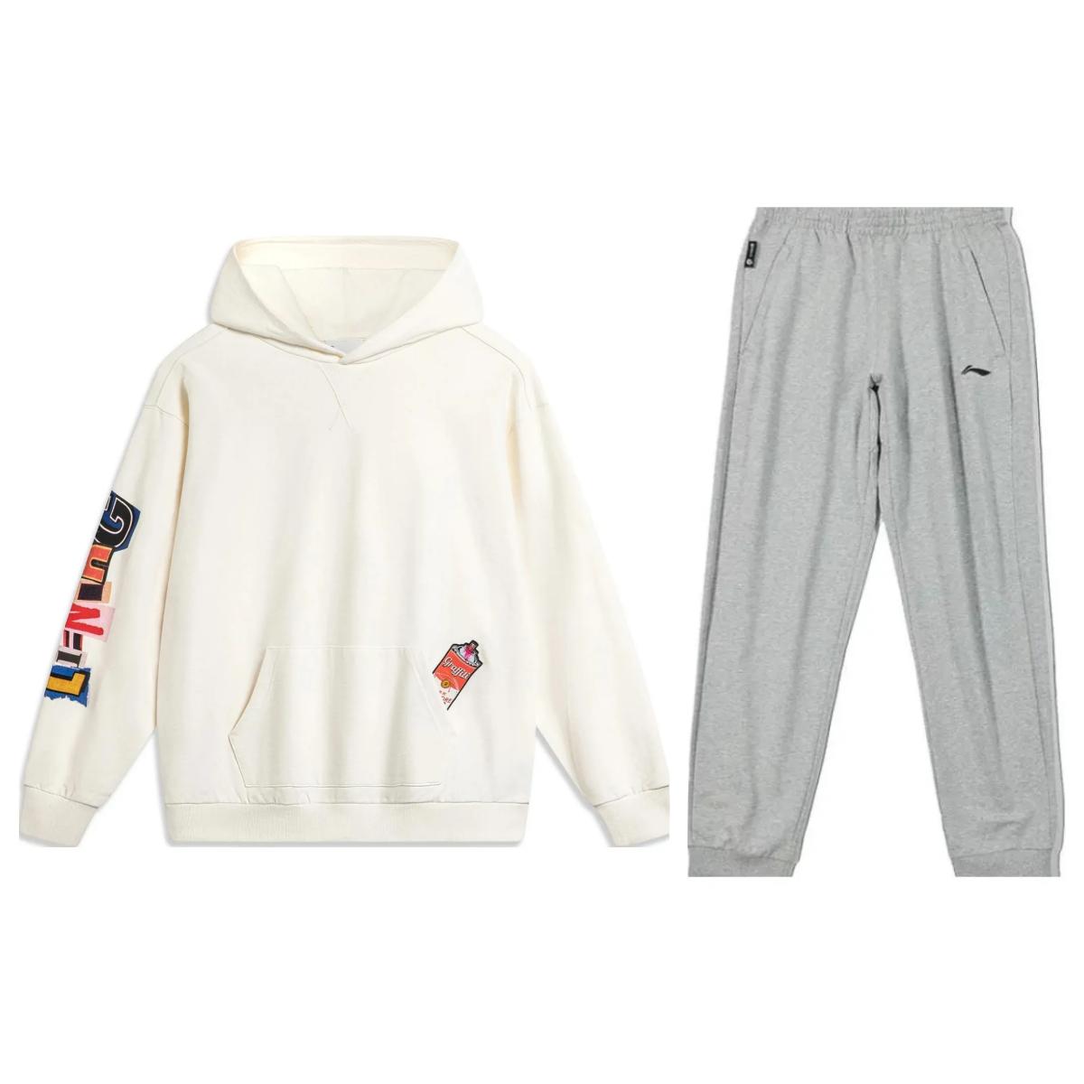 Li-Ning Loose Fit Pullover Hooded Casual Sports Suit Men suits AWDU139-2+AKLUB05-2 M
Li-Ning Loose Fit Pullover Hooded Casual Sports Suit Men suits AWDU139-2+AKLUB05-2 M