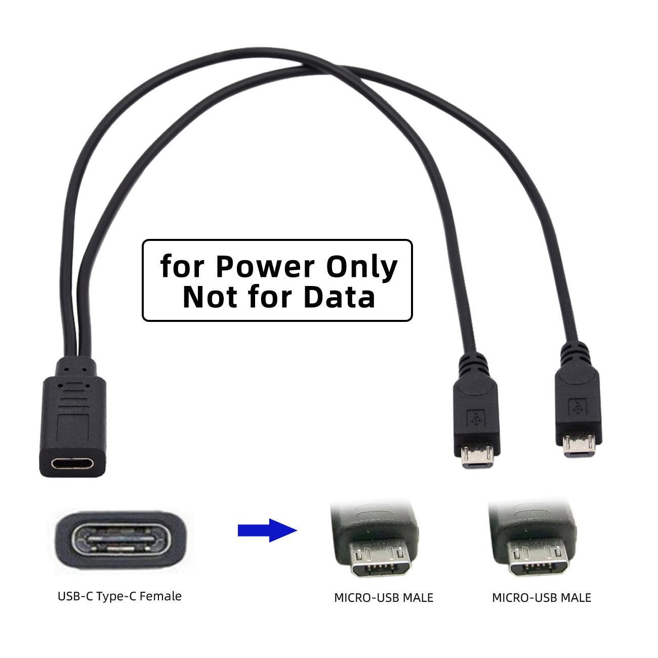 U2-069-TC003 Type-C Female DC 5V to Dual Micro USB 5Pin Male Splitter Extension Charge Cable As Shown A
U2-069-TC003 Type-C Female DC 5V to Dual Micro USB 5Pin Male Splitter Extension Charge Cable As Shown A