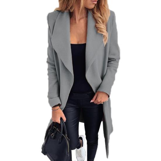 Winter Women Coat Cardigan Lace-up Belt Long Sleeves Pure Color Turn-down Collar Loose Mid Length Warm Shopping Commuting Jacket M серый
Winter Women Coat Cardigan Lace-up Belt Long Sleeves Pure Color Turn-down Collar Loose Mid Length Warm Shopping Commuting Jacket M серый