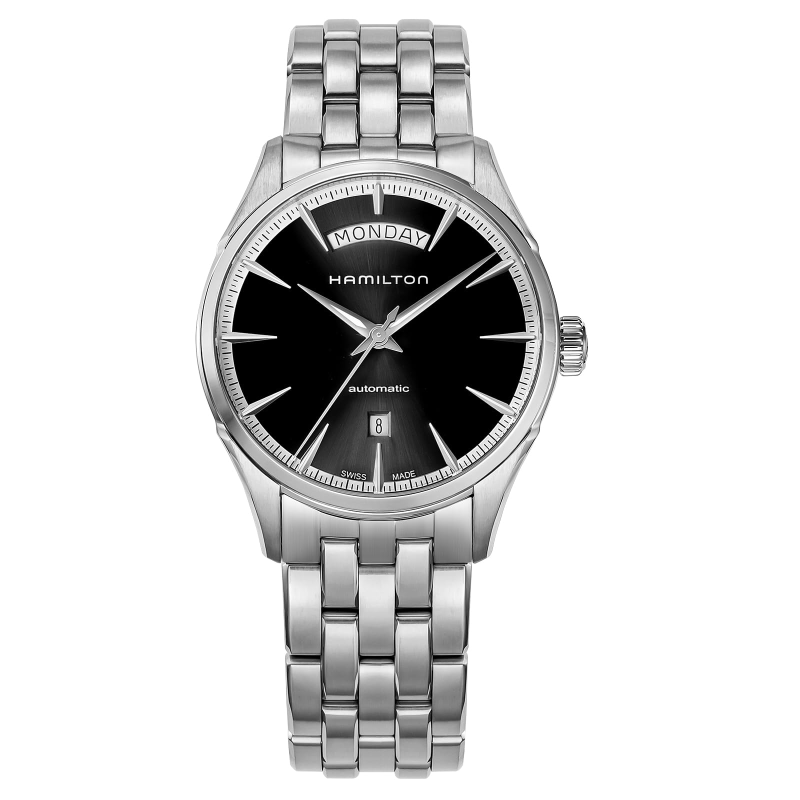 Watch Jazzmaster Day Date Auto Jazzmaster Black Dial Stainless Steel Sapphire Crystal Automatic Winding 5 ATM Water Resistant 41MM Swiss Watch
Watch Jazzmaster Day Date Auto Jazzmaster Black Dial Stainless Steel Sapphire Crystal Automatic Winding 5 ATM Water Resistant 41MM Swiss Watch