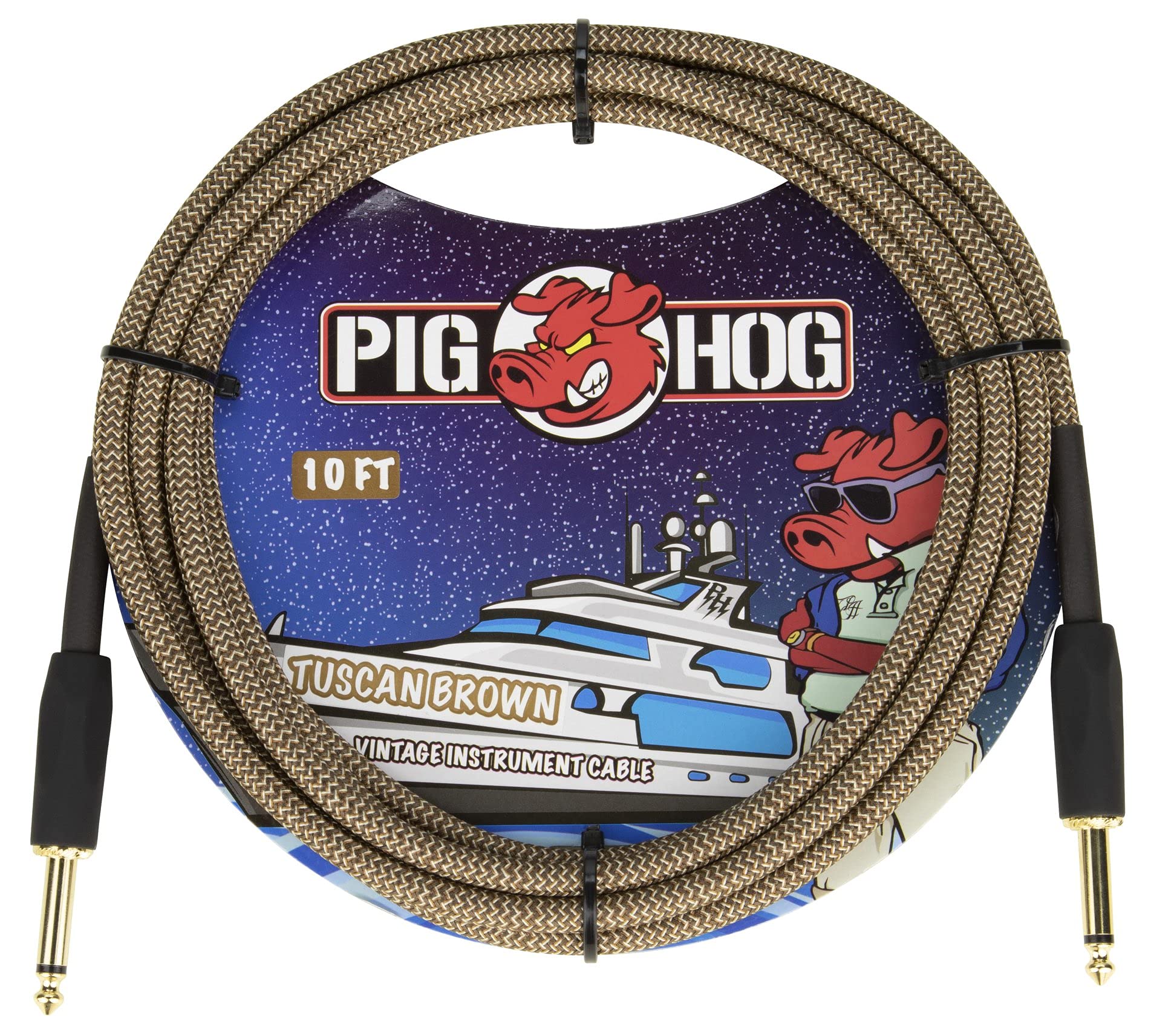 Pig Hog Tuscan Brown - 10ftVintage Series Inst Cable
Pig Hog Tuscan Brown - 10ftVintage Series Inst Cable