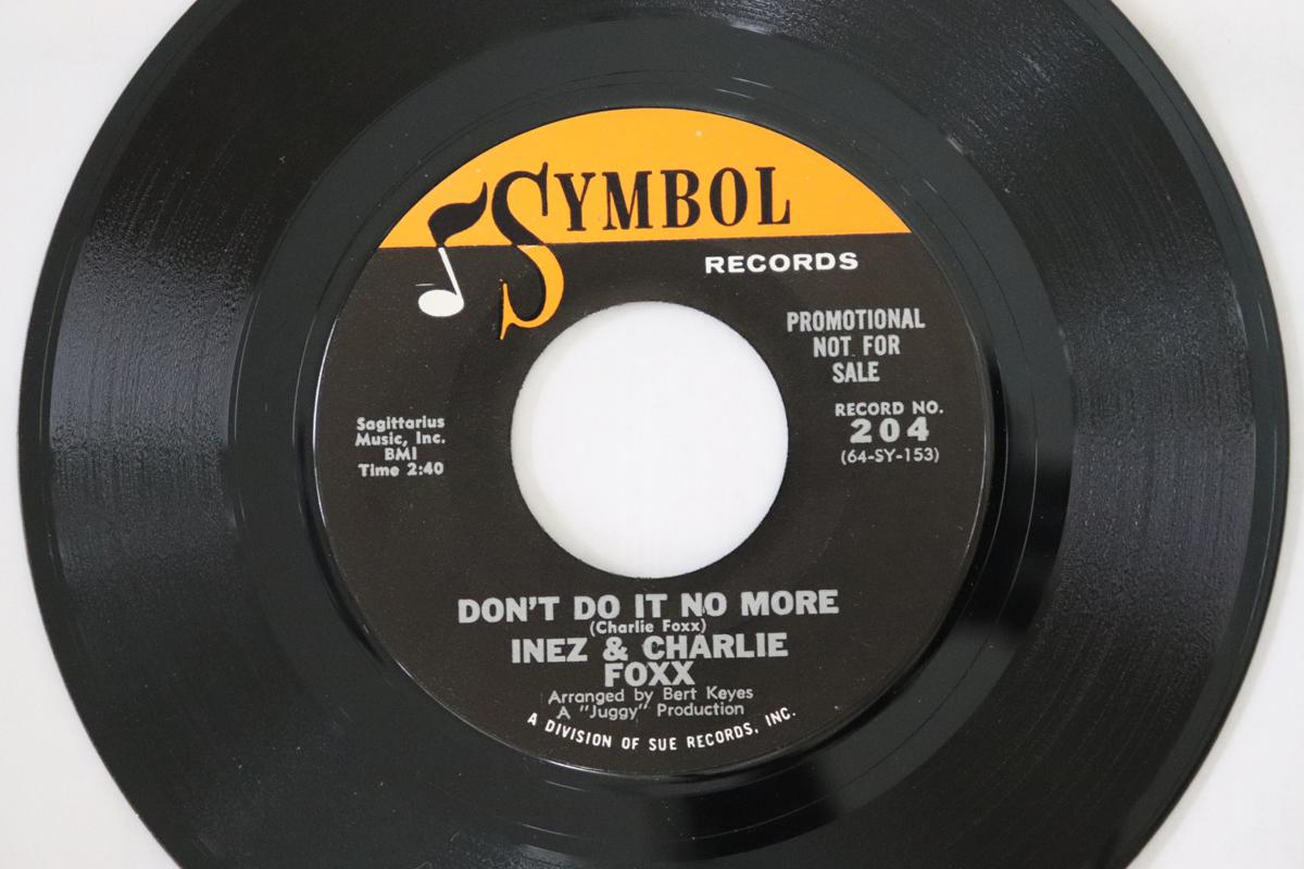 7inch Record INEZ CHARLIE FOXX Dont Do It No More I Fancy You 204PROMO SYMBOL 1964 US SoulFunk Used
7inch Record INEZ CHARLIE FOXX Dont Do It No More I Fancy You 204PROMO SYMBOL 1964 US SoulFunk Used