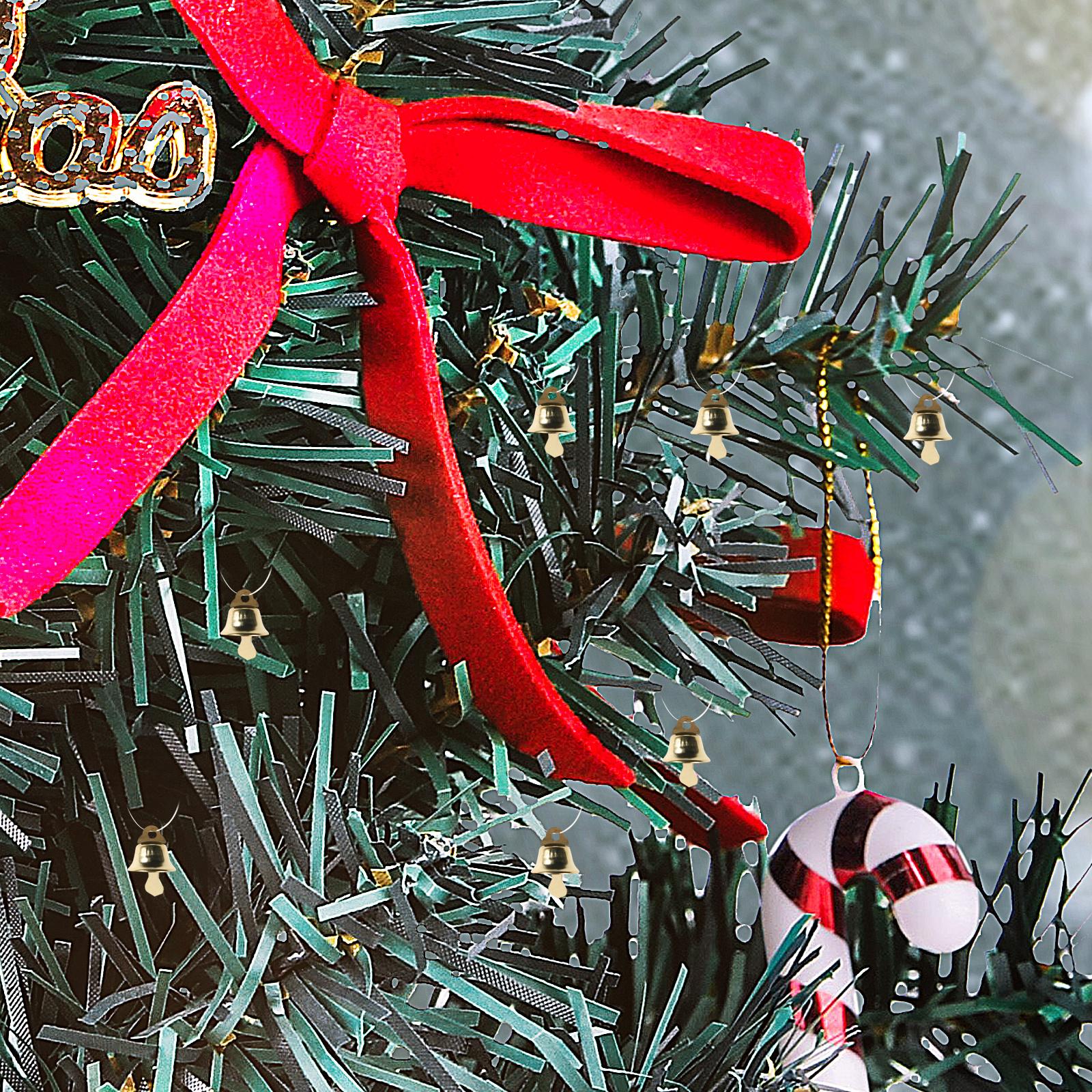 120Pcs Christmas Bell Hanging Pendant Gold Mini Bell Ornaments DIY Christmas Tree Hanging Accessories DIY Wind Chime Accessories 1.4X1.4cm
120Pcs Christmas Bell Hanging Pendant Gold Mini Bell Ornaments DIY Christmas Tree Hanging Accessories DIY Wind Chime Accessories 1.4X1.4cm