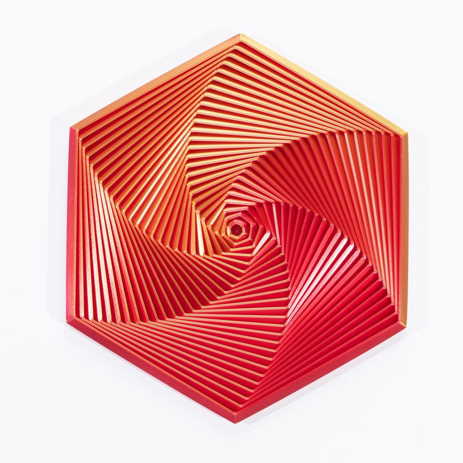 3D Printing Hexagon Spiral Tower Magic Illusion Stereo Rotary Decompression Artifact Creative Toy Gift Ornaments червоний
3D Printing Hexagon Spiral Tower Magic Illusion Stereo Rotary Decompression Artifact Creative Toy Gift Ornaments червоний