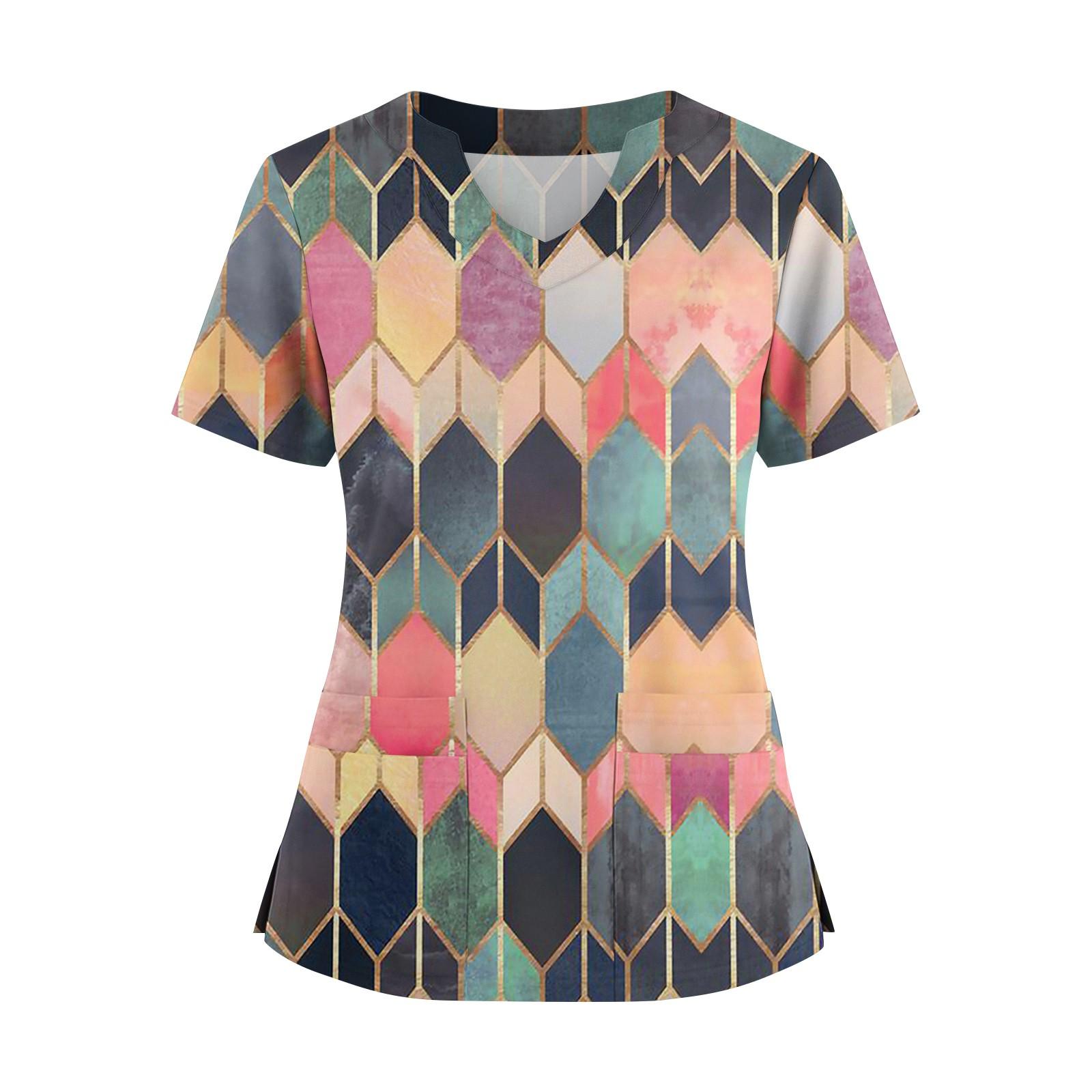 Женская свободная футболка с коротким рукавом, модным квадратным принтом, V-образным вырезом, на пуговицах, с боковым разрезом M
Женская свободная футболка с коротким рукавом, модным квадратным принтом, V-образным вырезом, на пуговицах, с боковым разрезом M