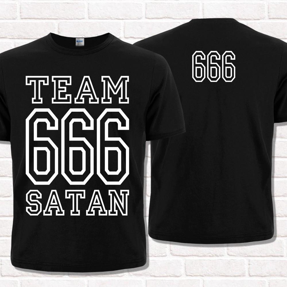 666 Black T-Shirt Team Satan (white print). Baphomet. Occult symbolism. Devil. XL
666 Black T-Shirt Team Satan (white print). Baphomet. Occult symbolism. Devil. XL
