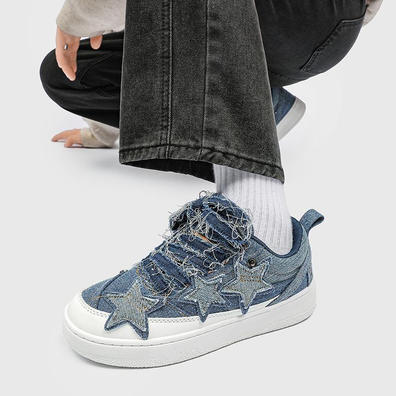 Hong Kong style trend canvas shoes college style lace-up casual fashion board shoes four seasons couple platform sports shoes 36
Hong Kong style trend canvas shoes college style lace-up casual fashion board shoes four seasons couple platform sports shoes 36
