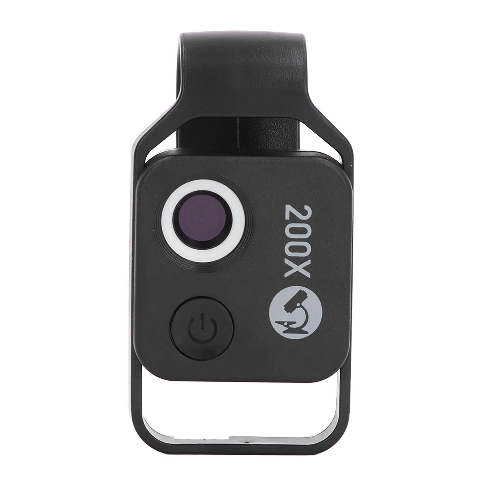 200X Phone Microscope Black Portable USB Charging 110mah with CPL Filter Phone Microscope Lens Magnifier for Biological Science Observation
200X Phone Microscope Black Portable USB Charging 110mah with CPL Filter Phone Microscope Lens Magnifier for Biological Science Observation
