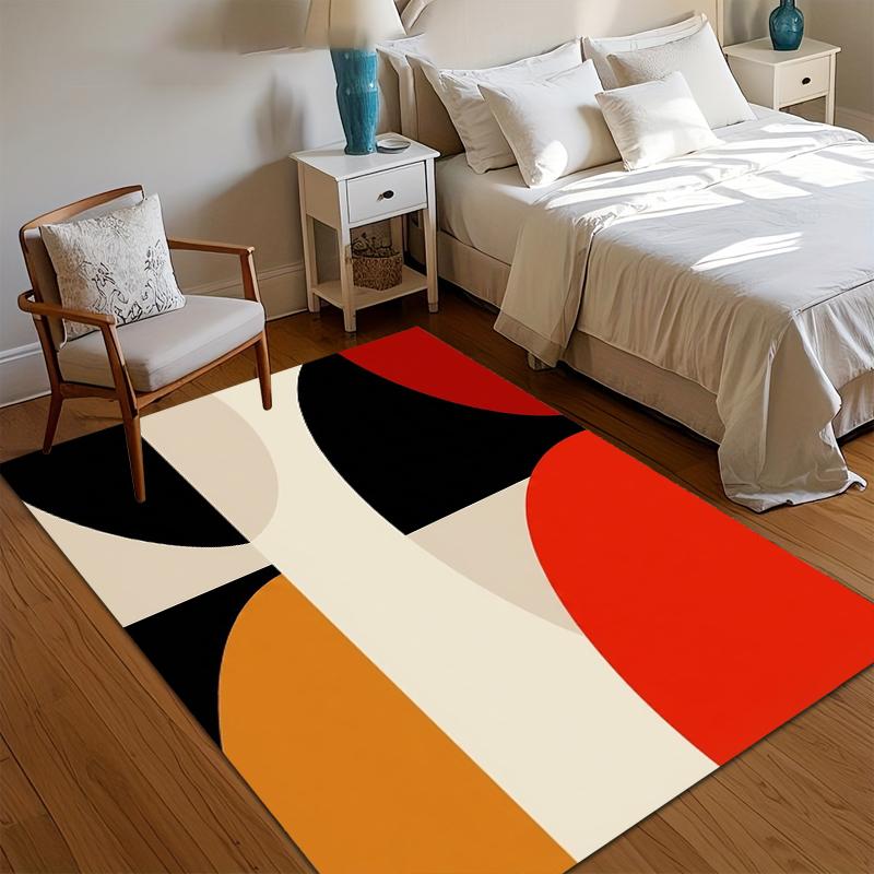 Nordic Modern Color-Blocked Rug Unique Abstract Pattern Carpet Red Orange Color Blocking Non-Slip for Living Room Kid s Play Mat 40x60CM
Nordic Modern Color-Blocked Rug Unique Abstract Pattern Carpet Red Orange Color Blocking Non-Slip for Living Room Kid s Play Mat 40x60CM